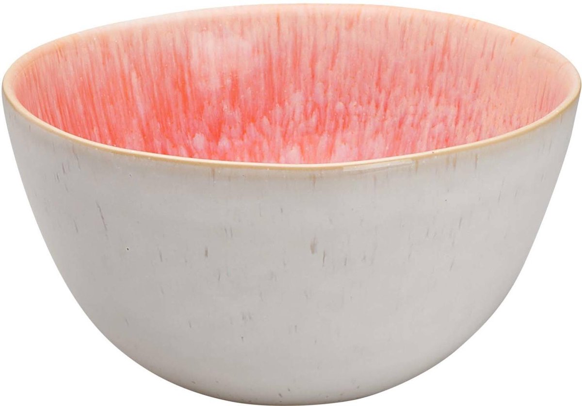 Palmer Schaal Coral Sea 15 cm 80 cl Wit Roze Stoneware 1 stuk(s)