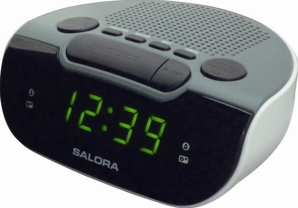 Salora CR612 - Wekkerradio - AM - FM - Dubbele wektijden