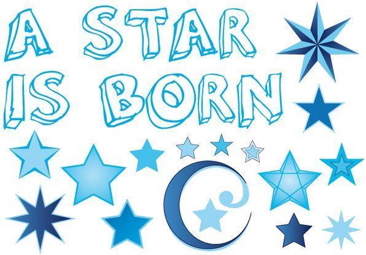 Adhesive Blauw a star is born