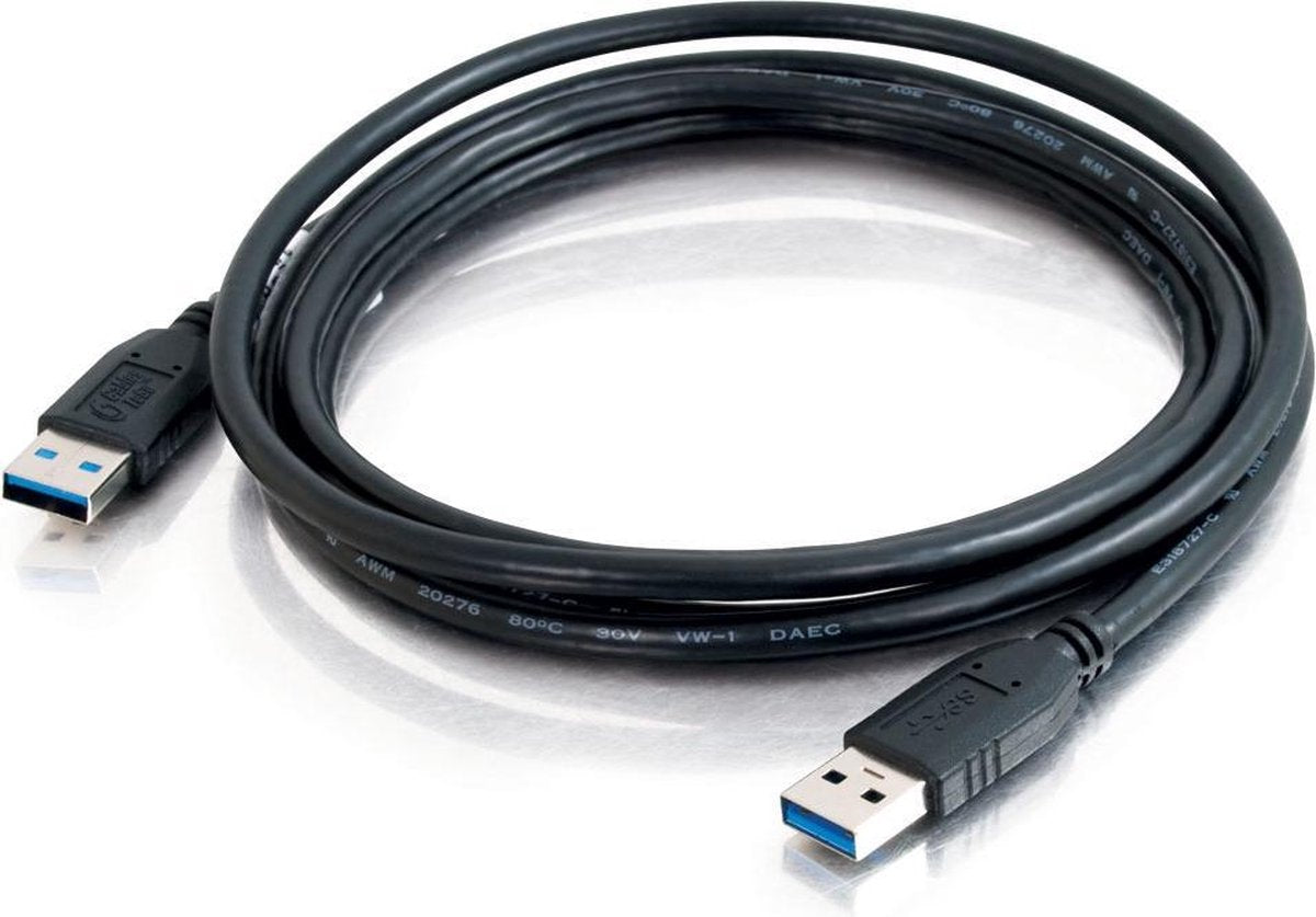 C2G 1m USB 3.0 1m Mannelijk Mannelijk Zwart USB-kabel