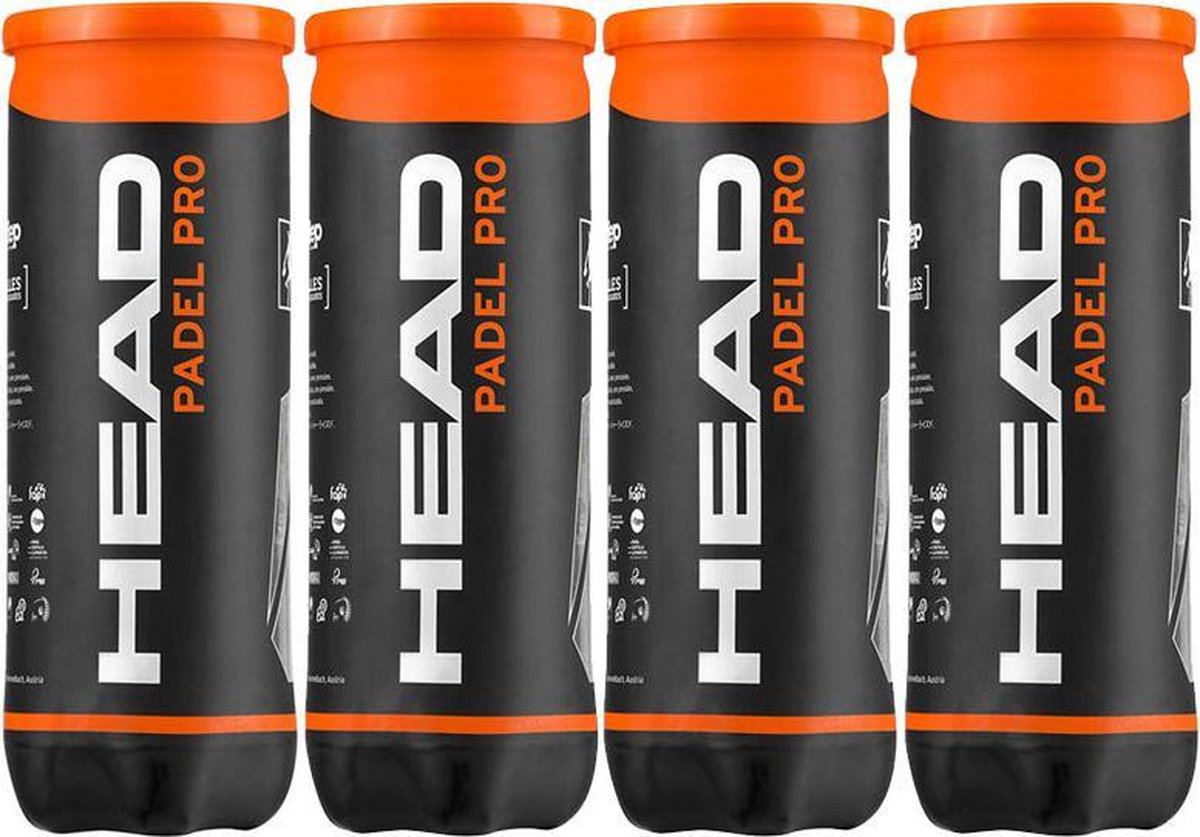 Head Padel Pro padel ballen - 4 blikken