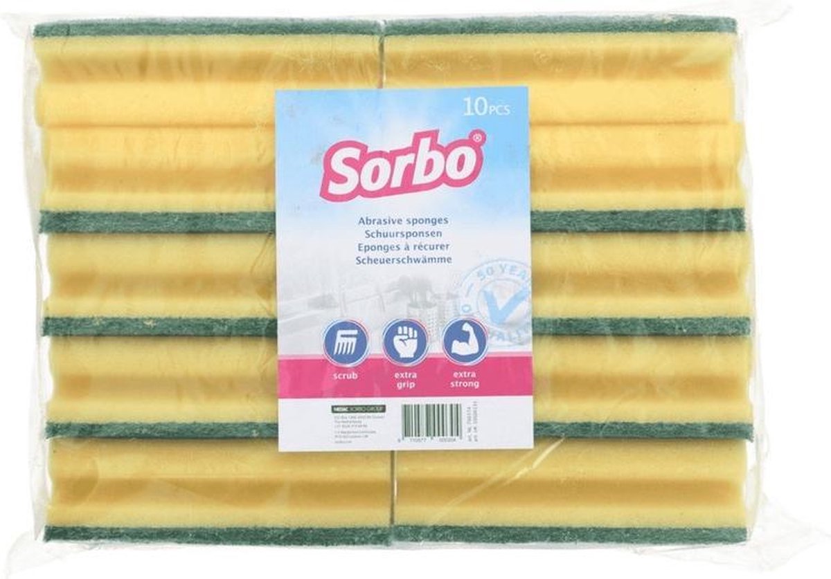 schuurspons 14x10x3cm per 10st
