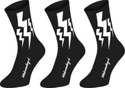 Winaar Lightning Fietsokken Zwart Maat XS (36-38) - 3 Paar