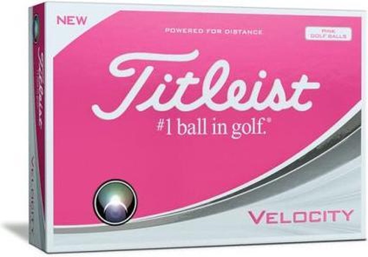 Titleist Velocity Golfballen Pink