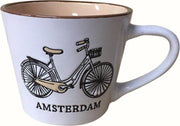 Memoriez Mok Fiets Amsterdam Geel - Set van 2