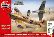 Airfix Supermarine Spitfire Mkvb Messerschmitt Bf109E Dogfight Doubles Gift Set Modelbouwpakket