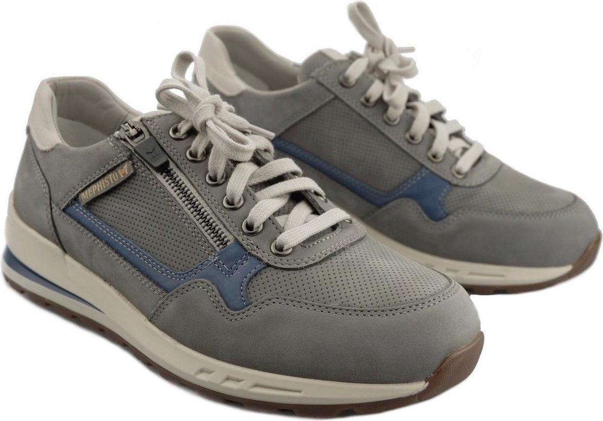 Mephisto BRADLEY Heren Sneakers - Licht Grijs - Maat 47.5
