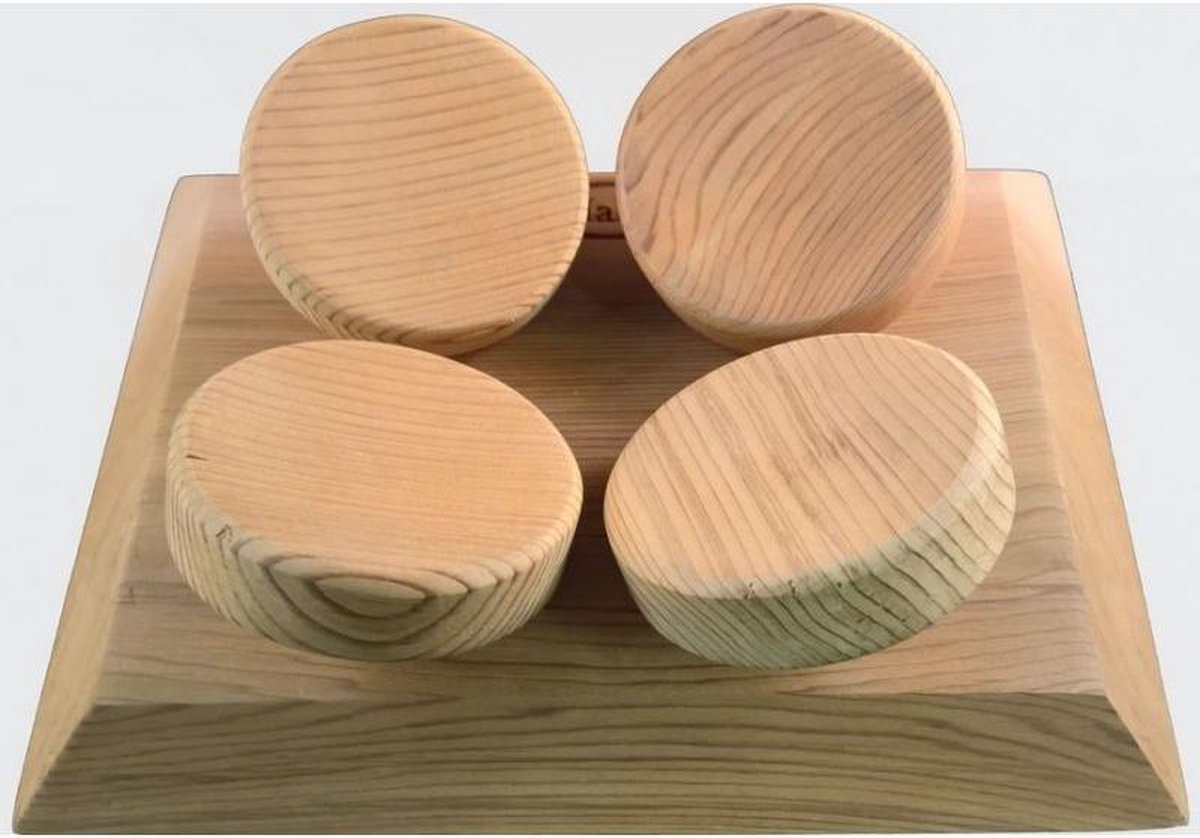 HaLu vierkante hoofdsteun sauna (Red Cedar)
