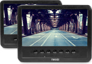 Nikkei NPD720MT - Draagbare Auto DVD speler Set met 2x 7-inch Schermen - Zwart
