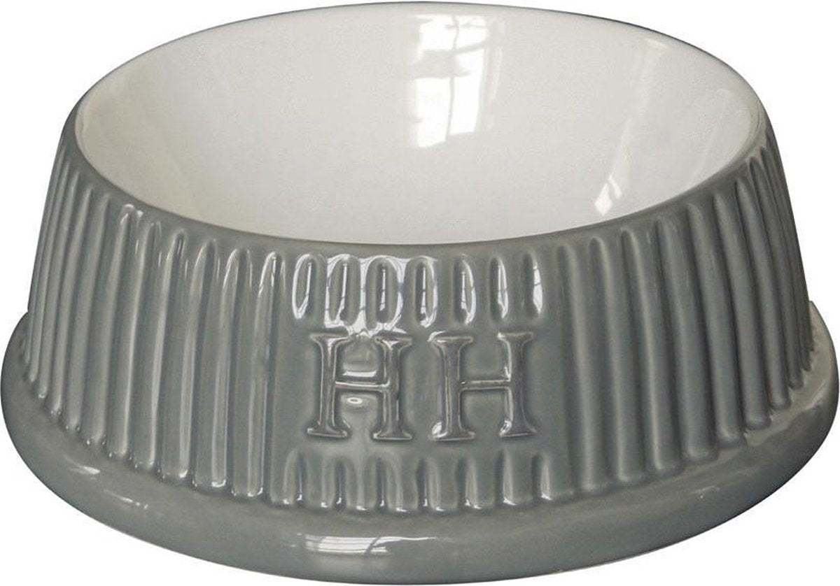 Happy-House Voerbak Keramiek Hh L Grijs 21 cm