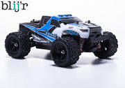 Blij'r Speed'r - RC Monster Truck 1:18 4WD RTR met extra accu 40km/h - Blauw
