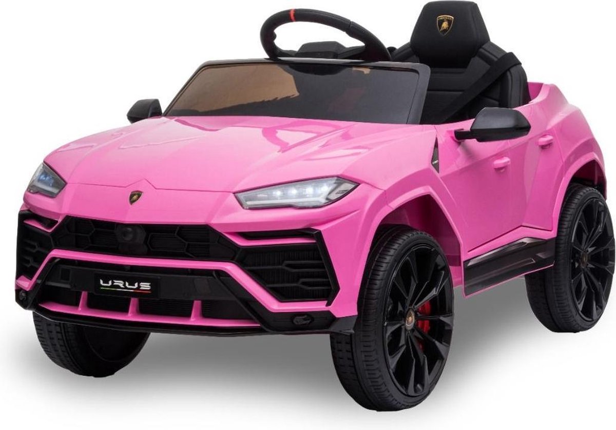 Lamborghini elektrische kinderauto - Urus - Roze - 12V accu - Openslaande deuren
