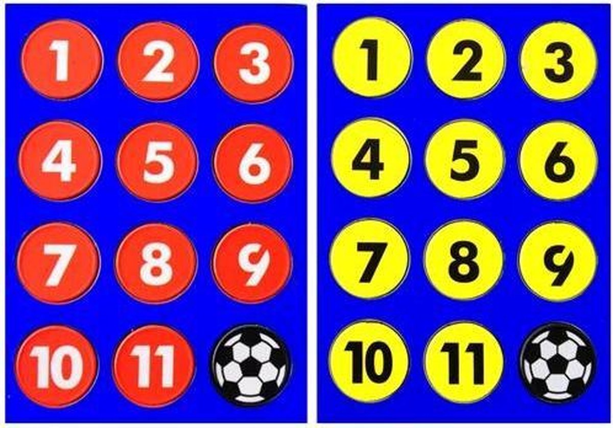 Piri Sport Platte Magneten Voetbal 24 Stuks