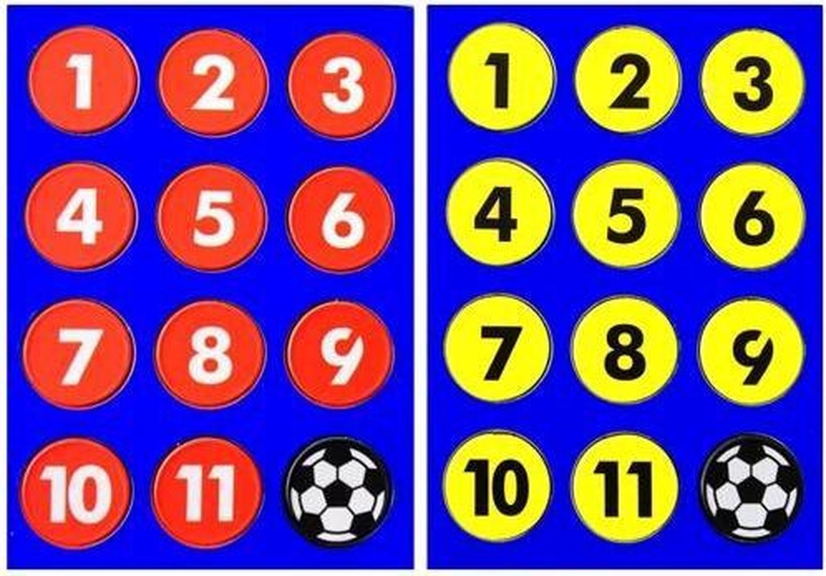 Piri Sport Platte Magneten Voetbal 24 Stuks