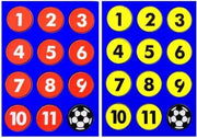Piri Sport Platte Magneten Voetbal 24 Stuks
