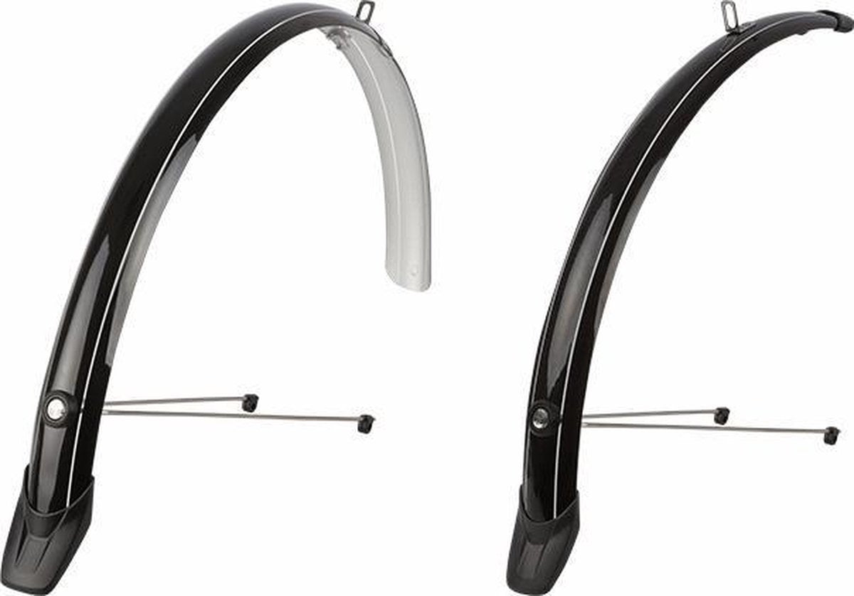 Spatbordset Polisport Towny 28 Inch / 51mm - Zwart