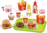 Ecoiffier Voedsel en Snackset + Dienblad 25-delig