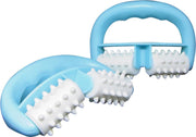 B&P - Cellulite roller - 2 stuks - massage roller  - lichtblauw - bad borstel - cellulitis apparaat - derma roller