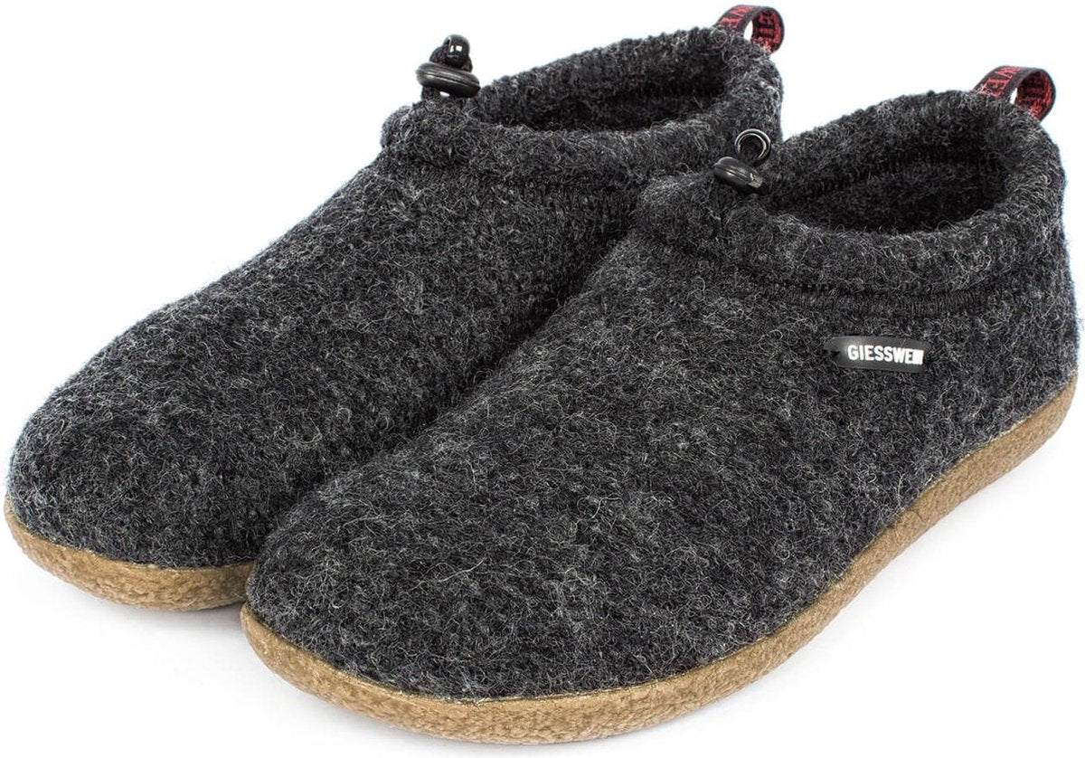 Giesswein Instappers - Maat 42 - Unisex - Antraciet
