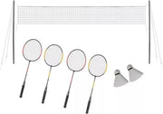 badminton set Inclusief shuttles met net 4 spelers