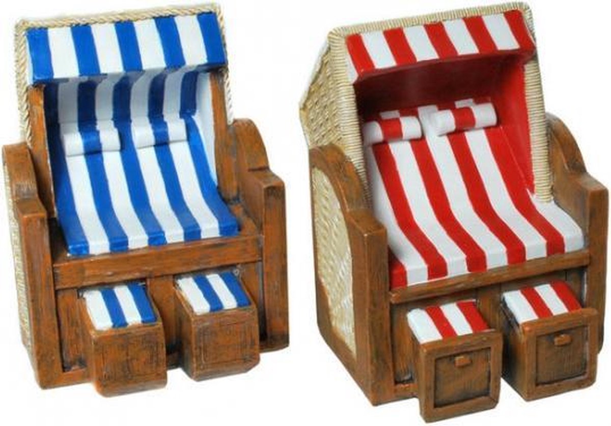 Spaarpot strandstoel  rood