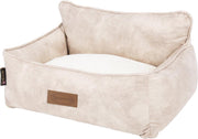Scruffs Kensington - Stijlvolle eco-leren hondenmand - in blauw