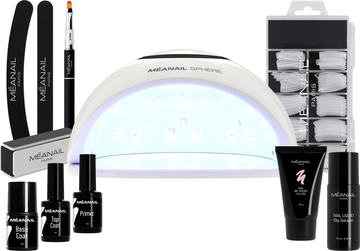 Gellak Set - POLYGEL – MEANAIL® - UV Lamp Led 48W – Gelnagellak - Nagelverlenging