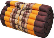 Opvouwbaar matras - Vloerkussen - Meditatiemat - Vloermatras - Rolmatras Thais - Thais kussen - Oranje (180x78)