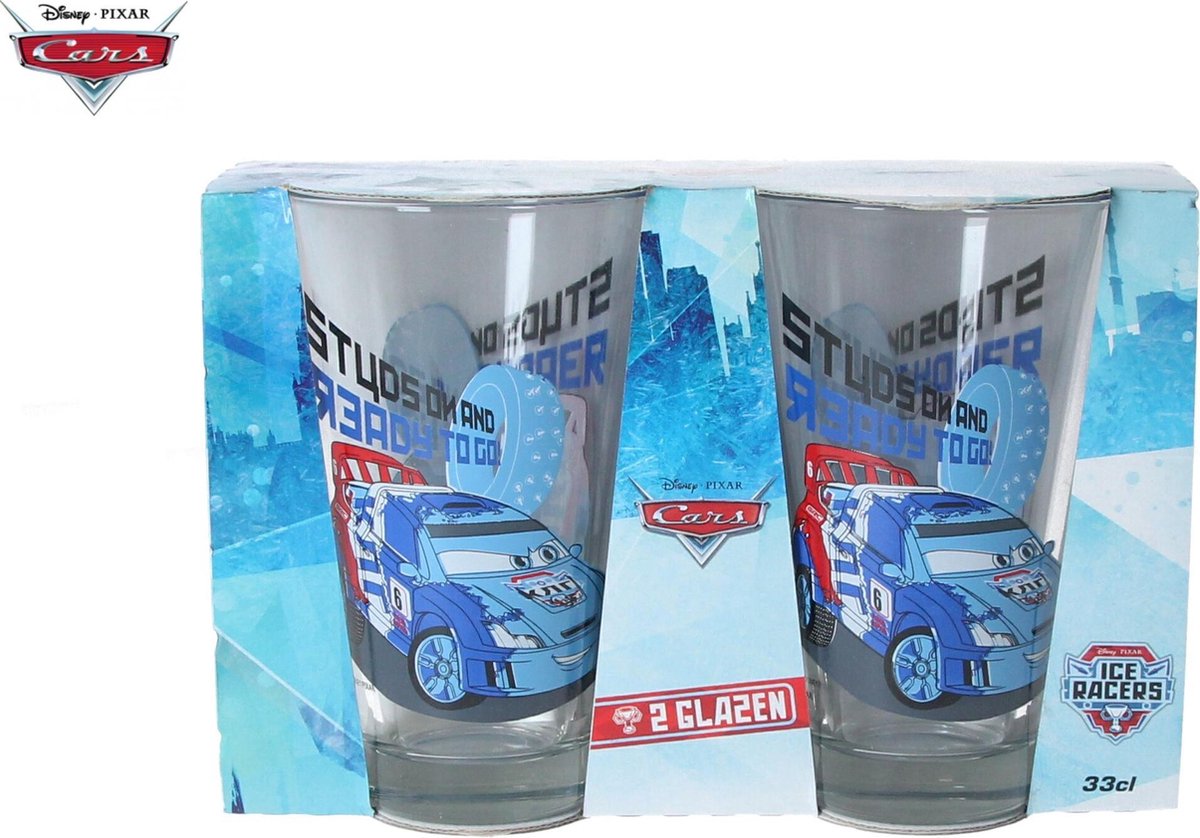 Disney Pixar Cars Grote Drinkglazen set van twee glazen 330 ML