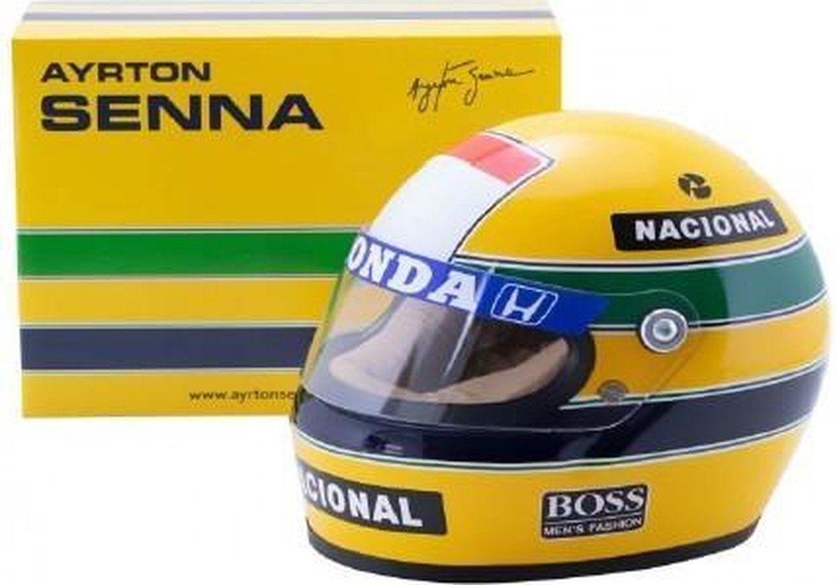 MINICHAMPS AYRTON SENNA HELM 1988 schaalmodel 1:2
