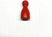 Pionnen voor bordspelletjes - 4 Stuks - Rood - Houten Pion - Bordspel - Hoge Kwaliteit - Stipco