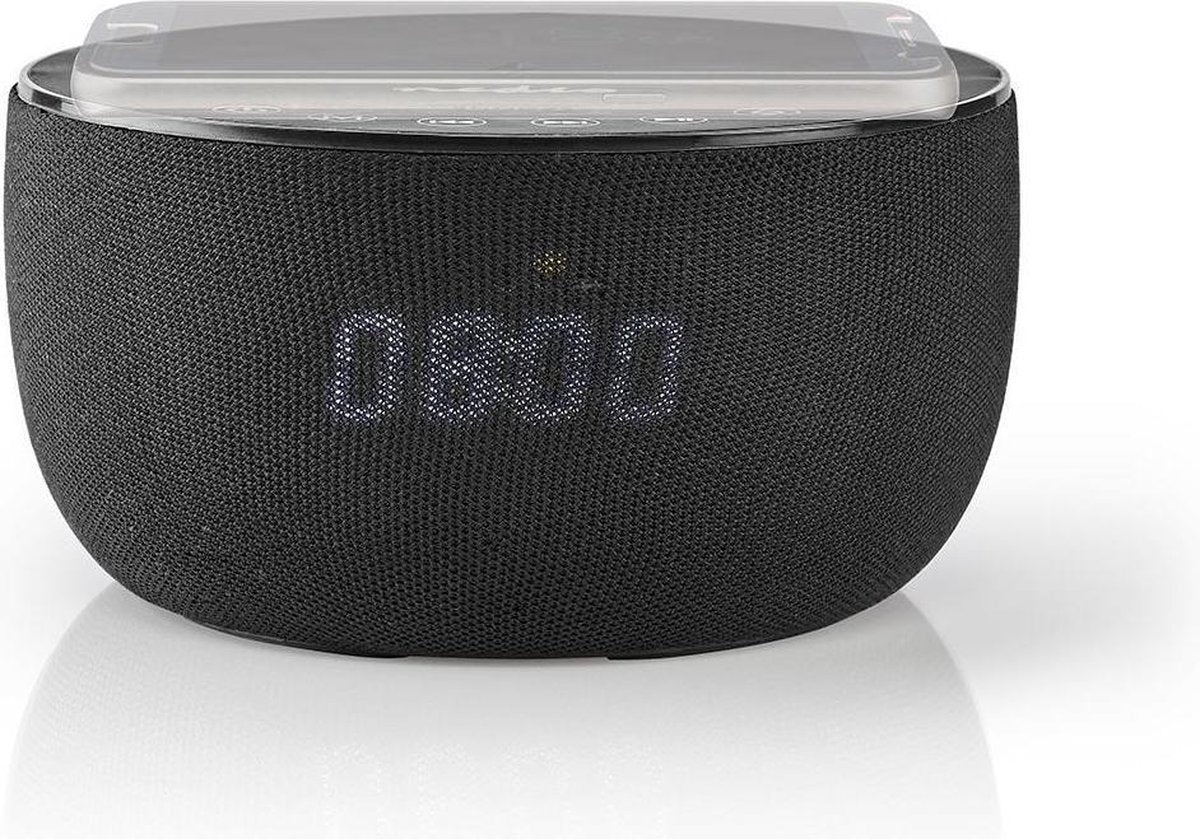 Bluetooth®-Speaker met Draadloos Laden | 30 W | Tot 6 Uur Speeltijd | Klok | Zwart
