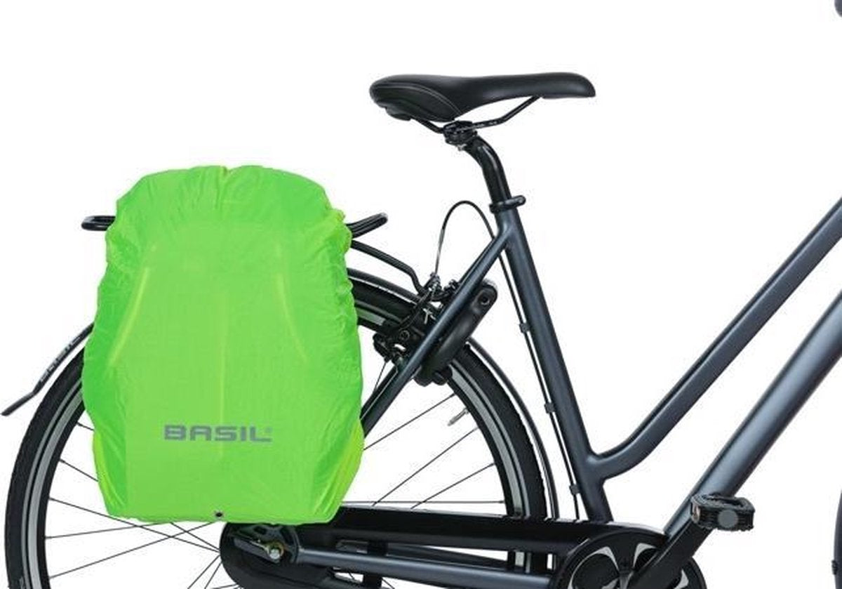 Fietsrugzak voor 13  laptop Basil B-Safe Commuter Nordlicht 13 liter 26 x 13 x 40 cm - olijfgroen