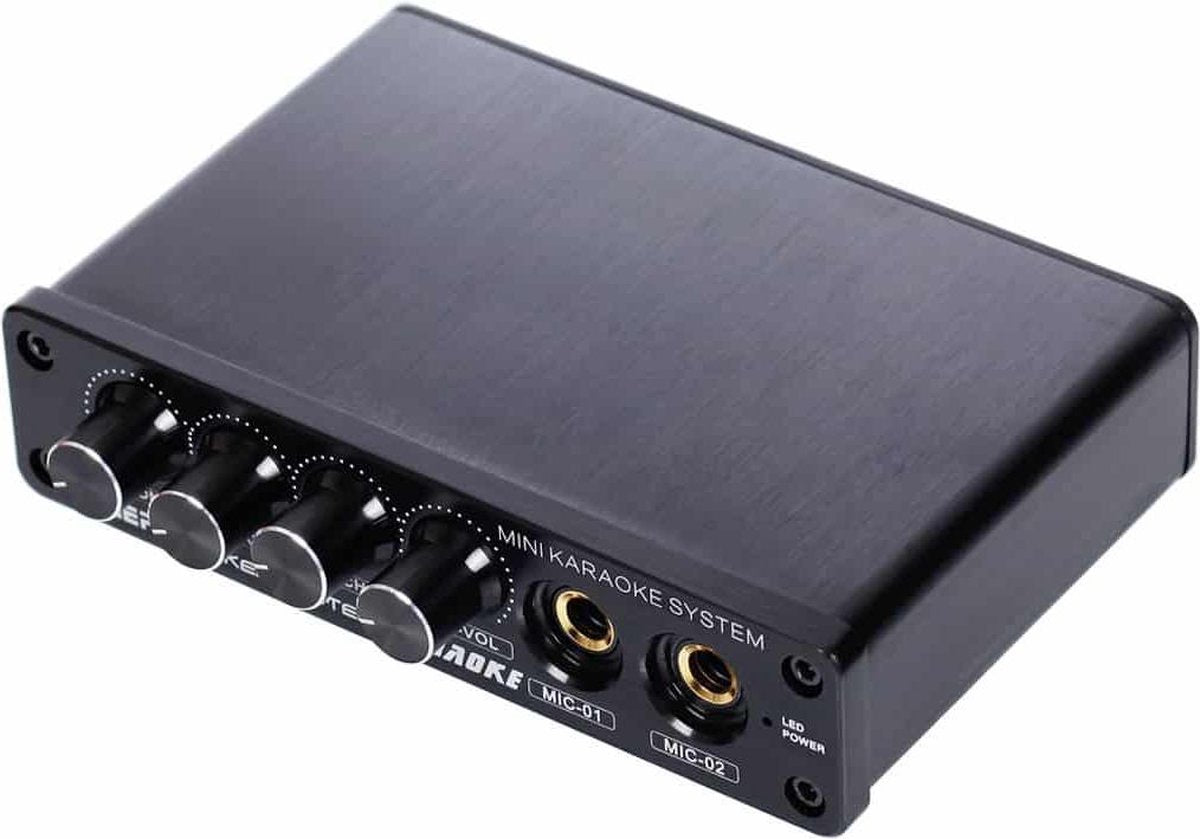 A933 Mini Karaoke Machine Systeem Geluidsmixer Versterker voor pc / tv / mobiele telefoons