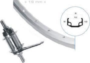 Hzb achterwiel 24 inch etrto 507 alu remnaaf zilver