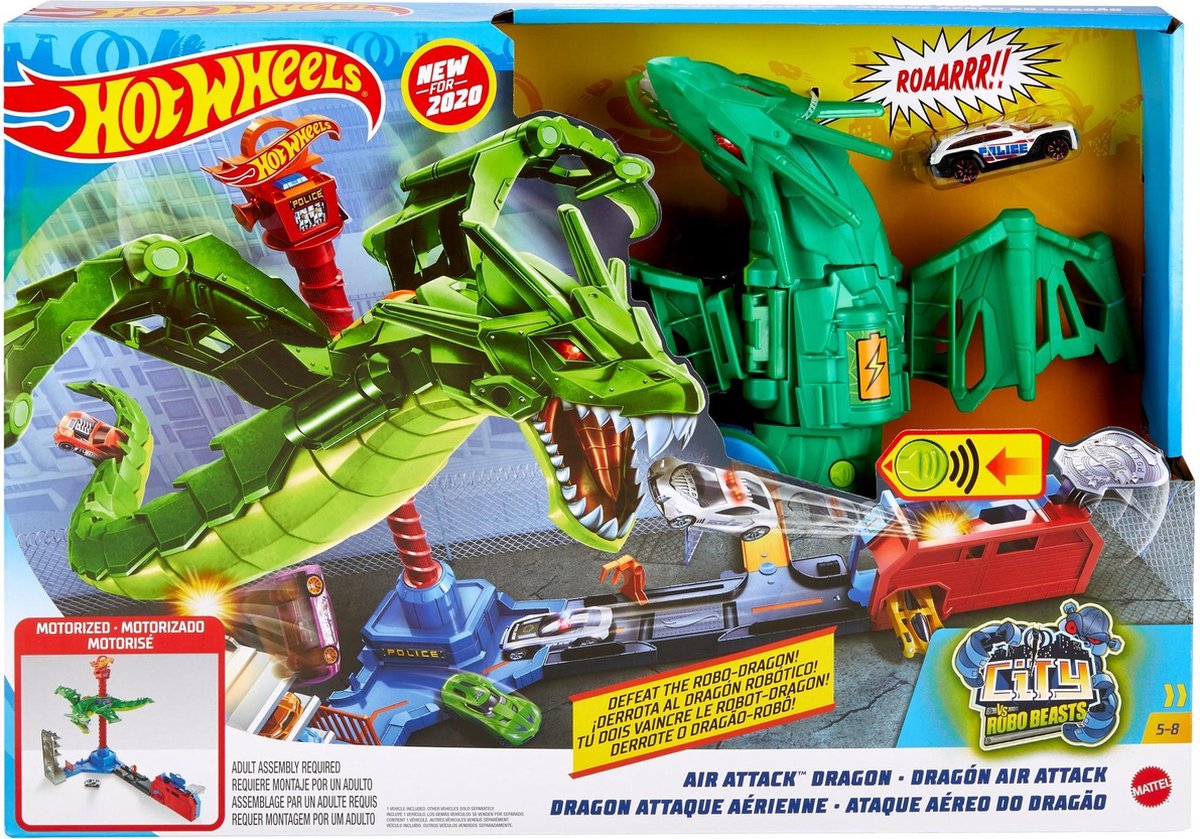 Hot Wheels City Air Attack Dragon - Speelset