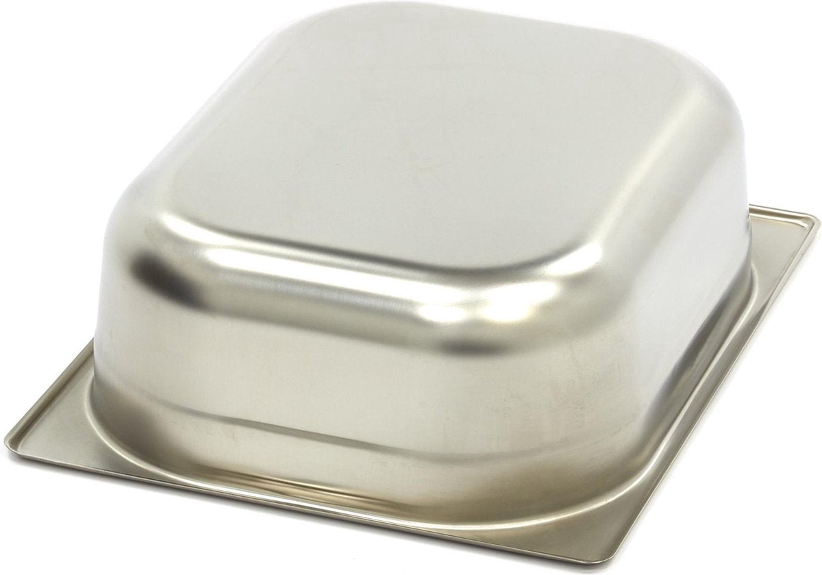 Gastronorm Bak 1/2GN - 100mm - 325x265mm - RVS - Glad - Hittebestendig - Horeca GN Bak - Maxima
