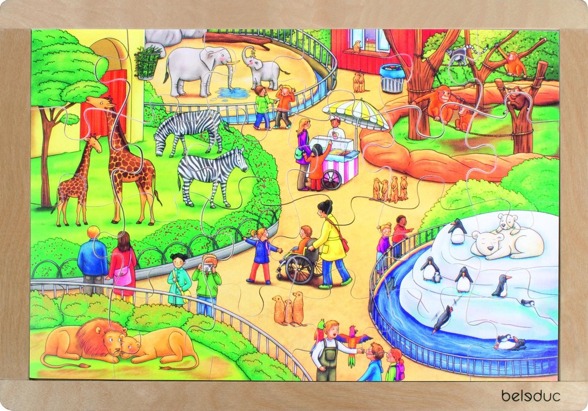 Beleduc Legpuzzel Dierentuin 24 Stukjes