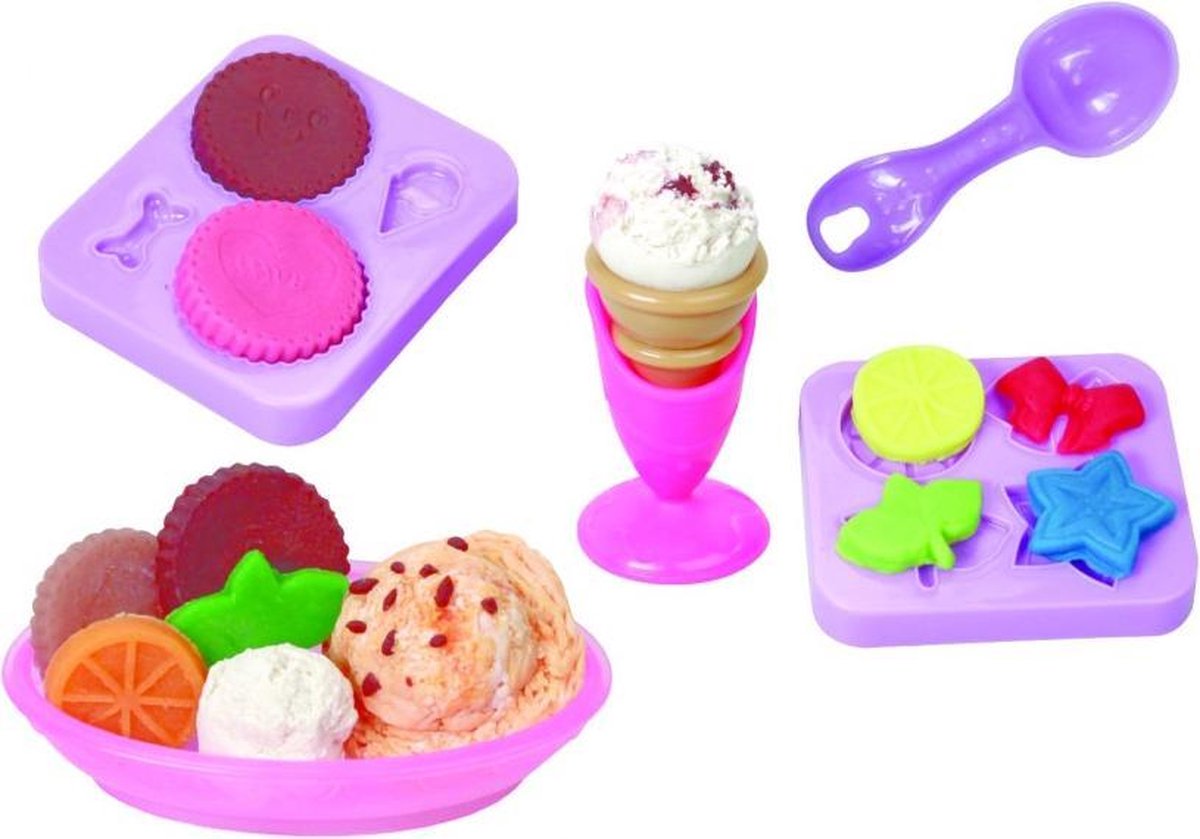 JollyDough Ice Treats Party - Boetseerklei voor op reis - onderweg - bedankje - geschenkje