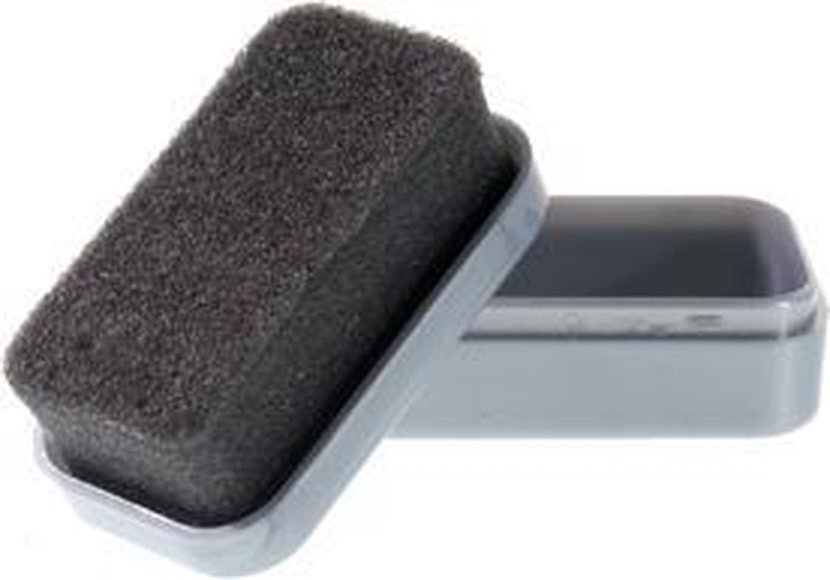Pedag Super Shine glansspons klein voor glad leer - handige reis verpakking om schoenen snel met schone handen stofvrij te laten glanzen.