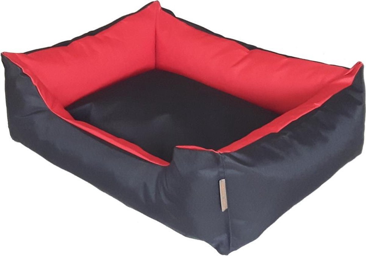 Hondenmand Cordura L – Zwart + Rood - 80 x 65 x 21 cm