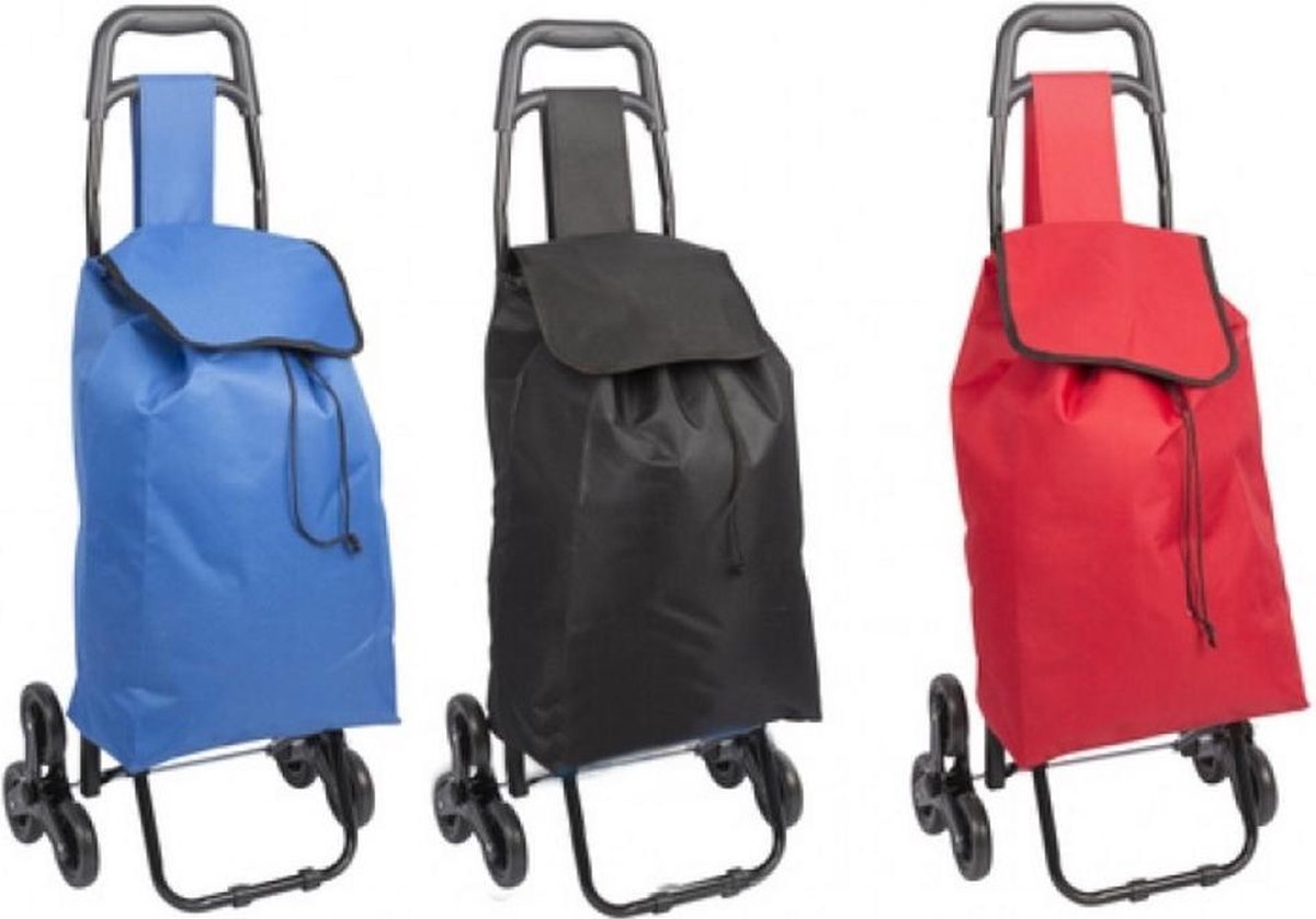 Alpina Boodschappentrolley geschikt voor trappen - 96 x 33 x 38 cm (35 Liter)
