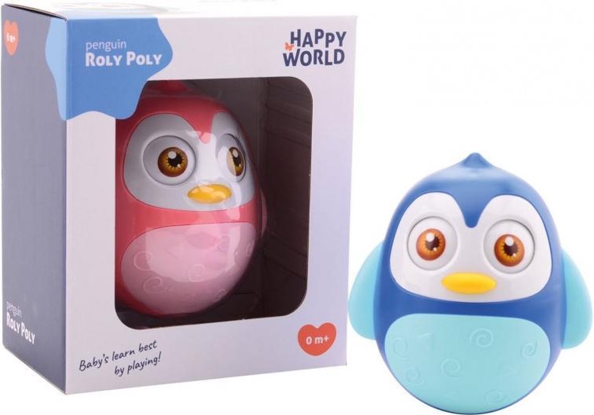 Happy World Roly Poly pinguin 2 assorti