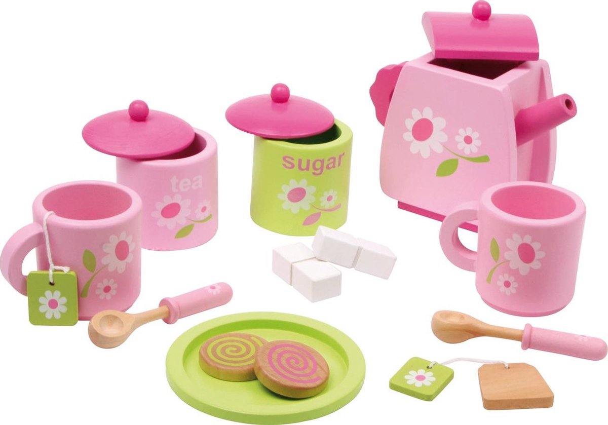 Legler Small Foot Houten thee servies "Rosa"