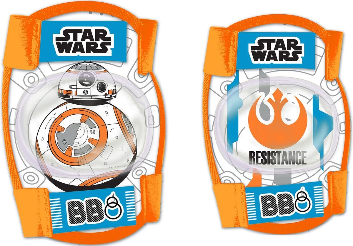 Disney Beschermset Star Wars Bb8 4-delig Oranje/blauw Maat S