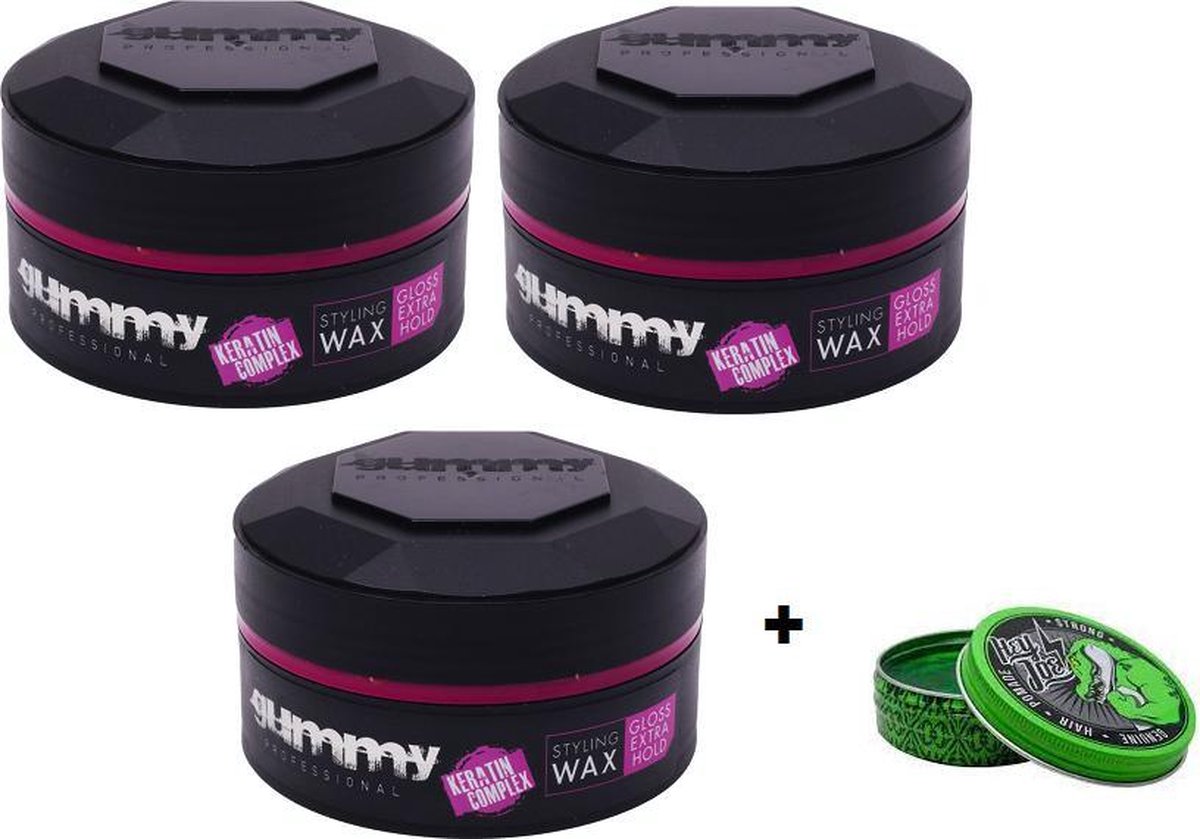 Gummy Wax Extra Gloss 3-Pack + Free HeyJoe! Mini Pomade