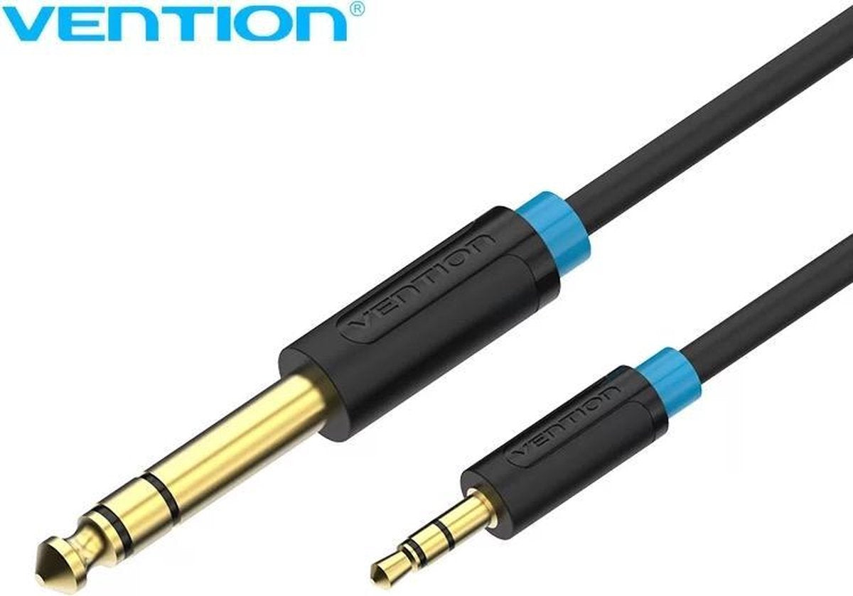 Vention 3.5 mm Jack naar 6.35 mm Jack Aux Audio Kabel - Bi-directioneel - 2 meter
