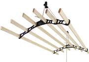 Clothing Airer Ceiling Pulley - Black - 2.4m