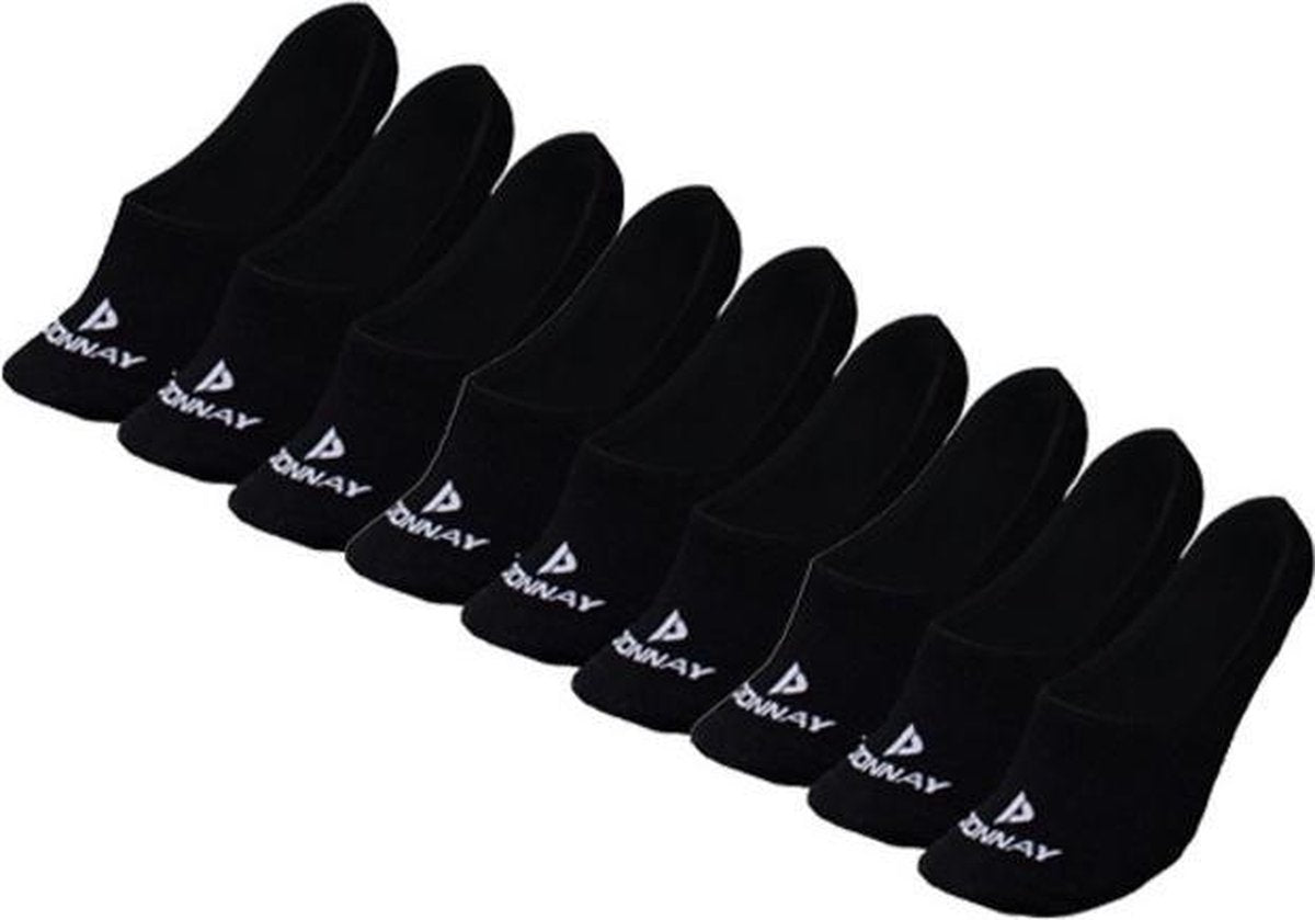 Donnay - Enkelsokjes - Footies - 9 Paar - Zwart - 35-38