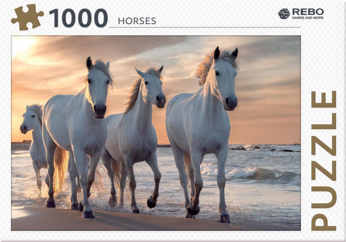 Rebo Legpuzzel - 1000 st - Horses